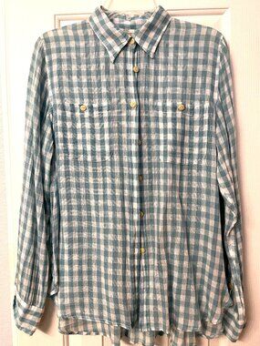 Denim & Supply Ralph Lauren lightweight button-up women's shirt, size L.